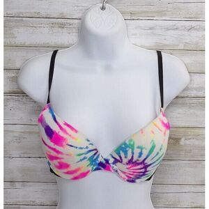 PINK Victoria's Secret Tie Dye Smooth Cup Underwire Padded‎ Bra 34C